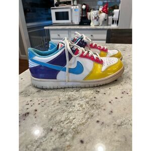 Nike Dunk Low Pro GD Cyan Trainers Sneakers sz 5.5Y